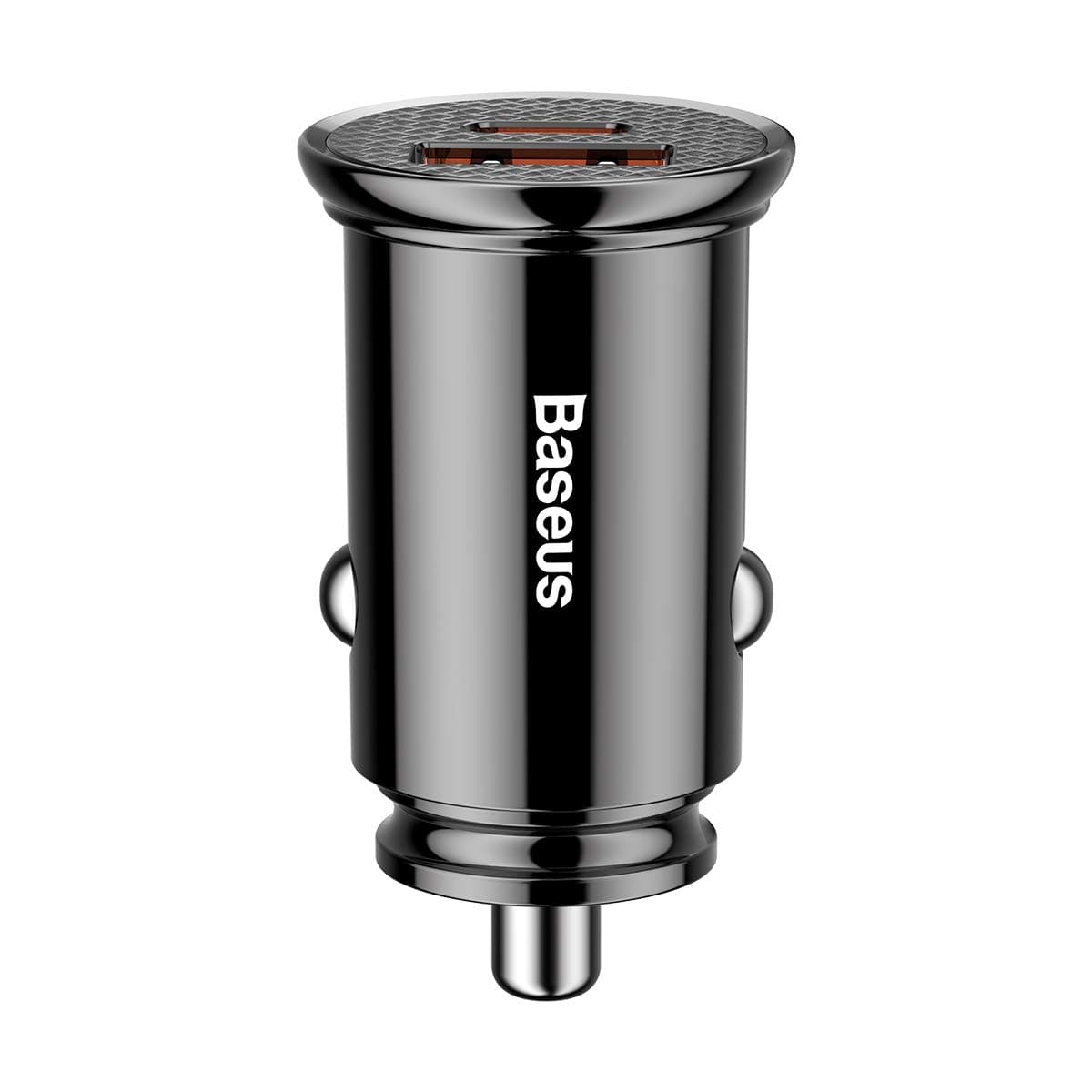 Зарядно за кола Baseus Dual, от автомобилна запалка към USB C(ж)/USB A(ж), USB: 4.5V/5A; 5V/4.5A; 9V/3A; 12V/2.5A; USB-C: 5V/3A; 9V/3A; 12V/2.5A; 15V/2A; 20V/1.5A, черно