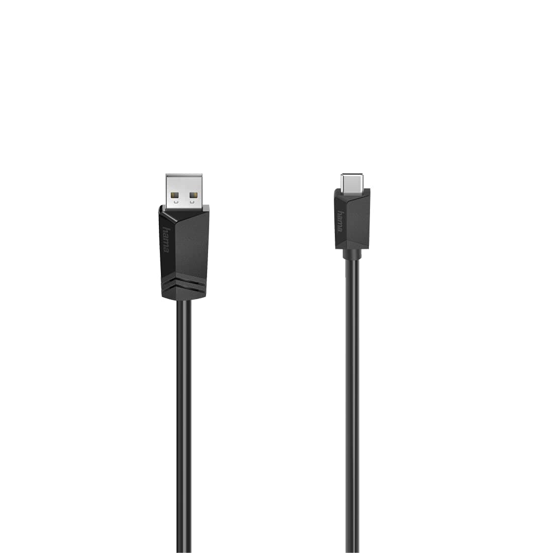 Кабел Hama 200631, от USB A(м) към USB C(м), 0.75m, черен