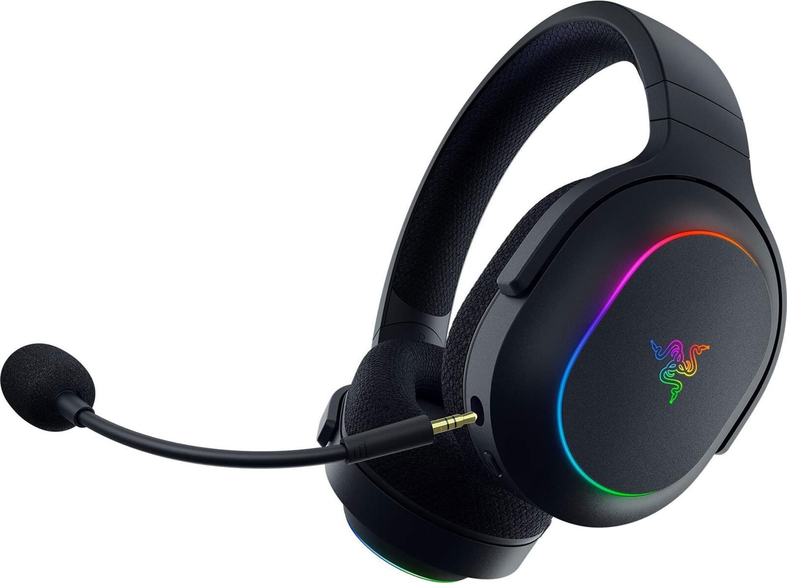 Слушалки Razer Barracuda X Chroma, безжични, Bluetooth, USB, микрофон, 40mm TriForce говорители, наушници с мемори пяна, гейминг, черни