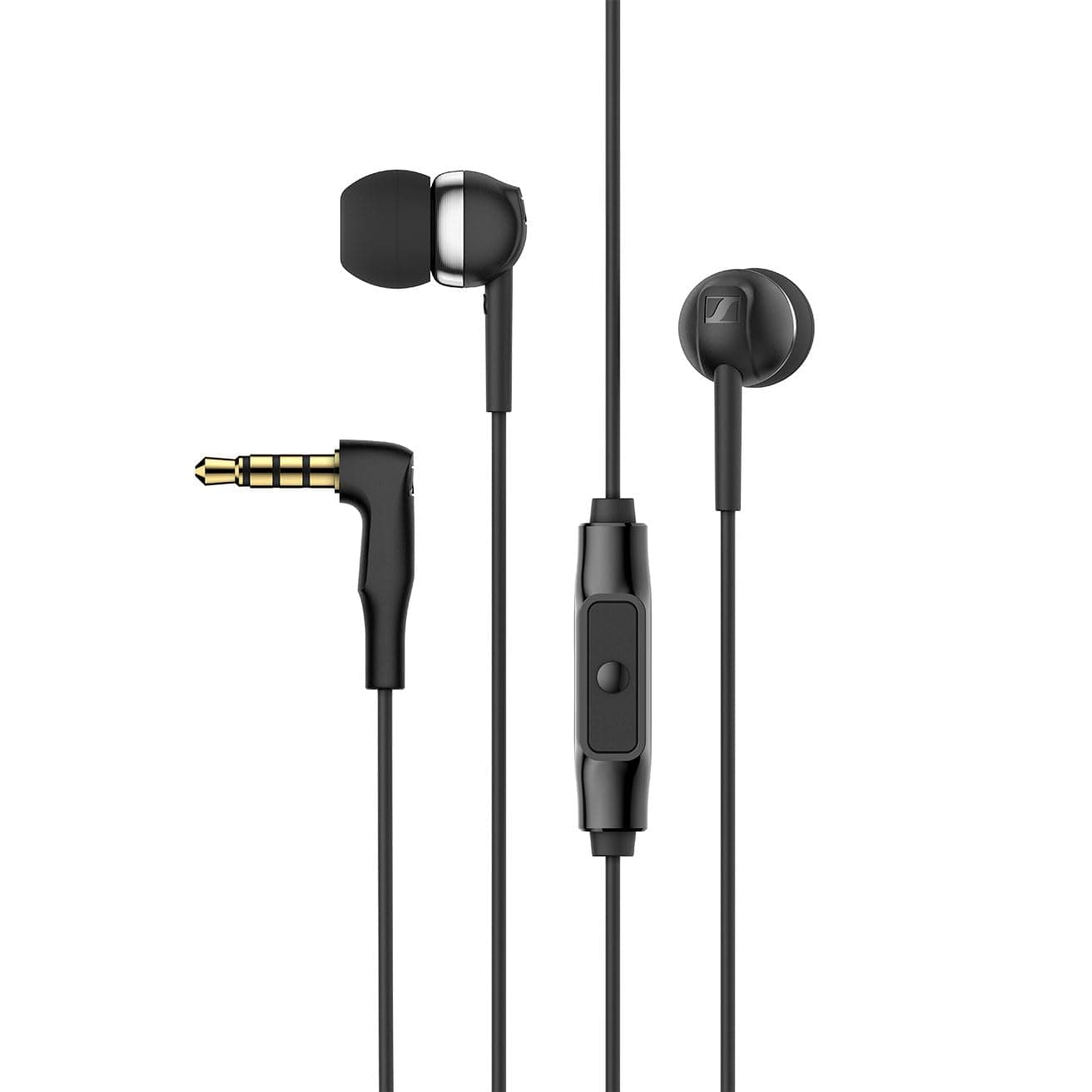 Слушалки Sennheiser CX 80S, тип "тапи", микрофон, AUX, черни