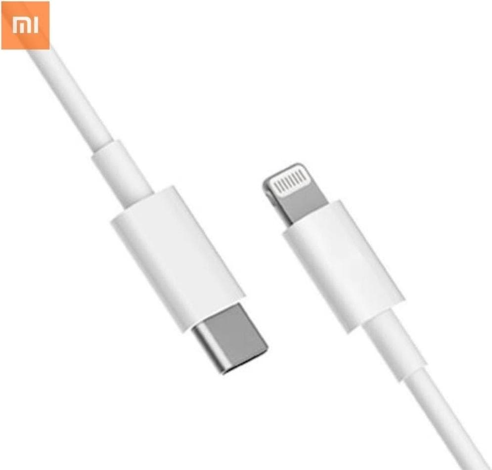 Кабел Xiaomi Mi, от USB Type C(м) към Lighting (м), 1m., бял