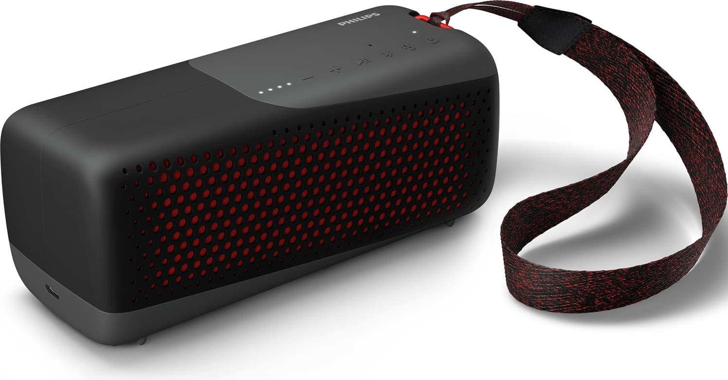 PHILIPS Bluetooth безжична преносима колонка Акумулаторна батерия 10W черна IP67