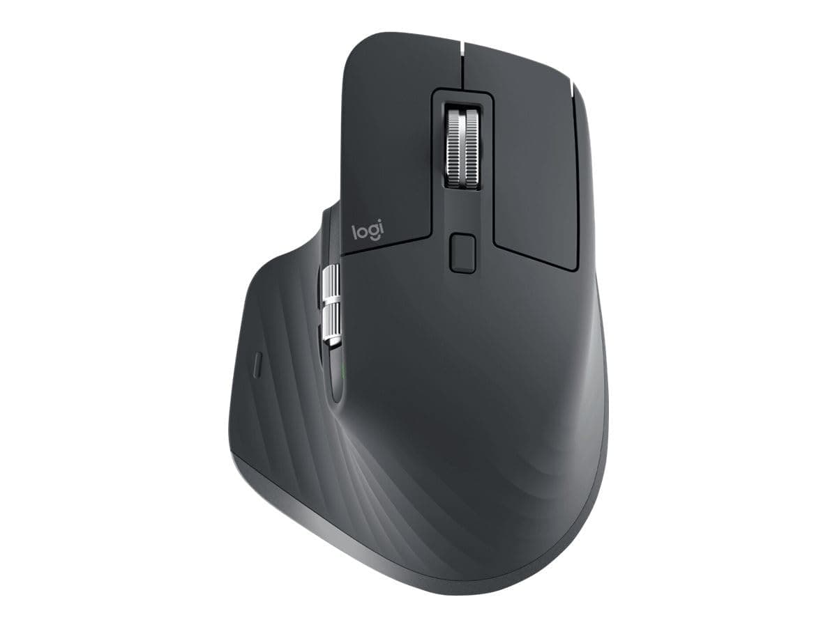 Мишка Logitech MX Master 3S for Business, оптична (8000 dpi), безжична, USB, Bluetooth, 7 бутона, черна