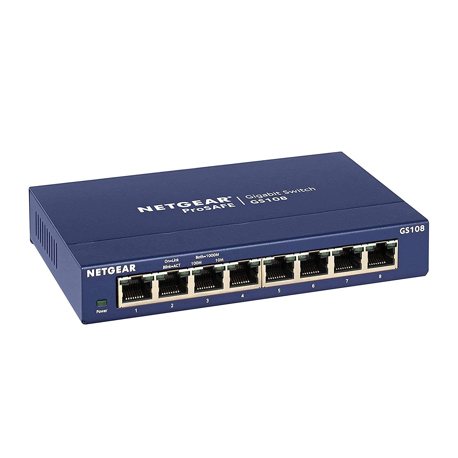 NETGEAR Gigabit Switch 8xRJ45 10/100/1000 8port Доживотна гаранция EN