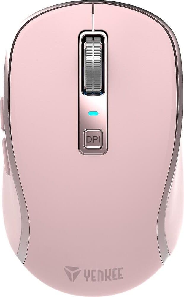 Мишка Yenkee YMS 2085PK, оптична (2400 dpi), безжична, Bluetooth, USB-C, розова