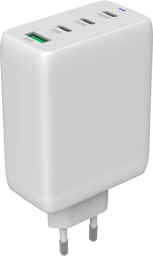Зарядно устройство Canyon OnCharge 100ACC, от контакт към 3x USB C(ж), 1x USB A(ж), 20V/5A, бяло, 100W