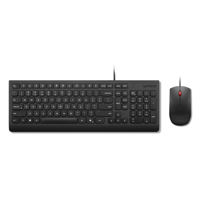 Комплект клавиатура и мишка Lenovo 4X31R64406, 1600dpi, USB, черни