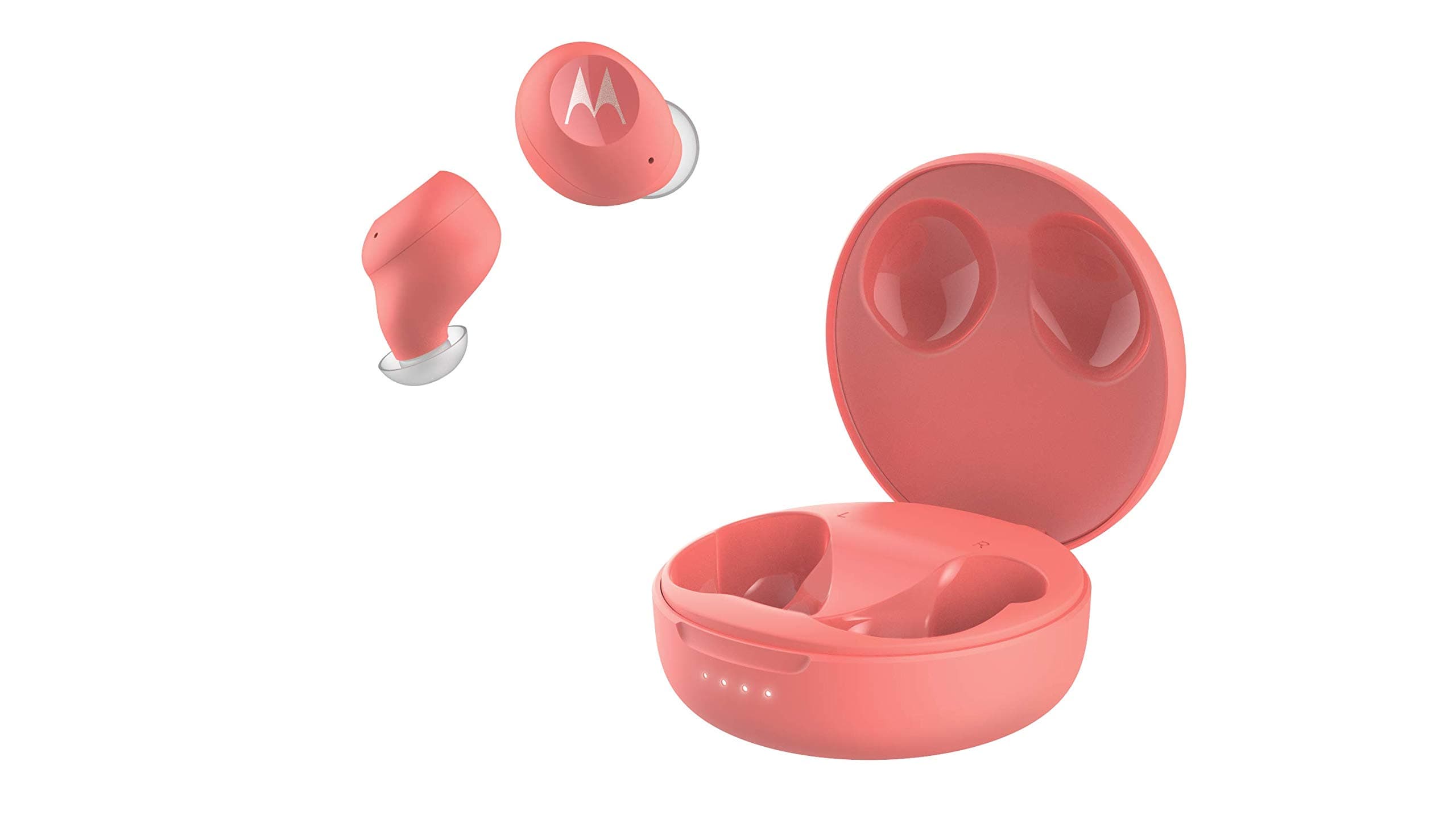 Слушалки Motorola VerveBuds 250, безжични, Bluetooth, микрофон, IPX5, червени