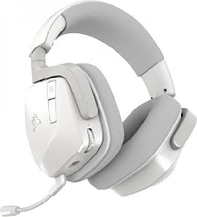Слушалки Corsair Void Wireless v2, безжични, Bluetooth, USB, микрофон, Dolby Atmos, 50mm драйвери, до 70 часа време на работа, гейминг, бели