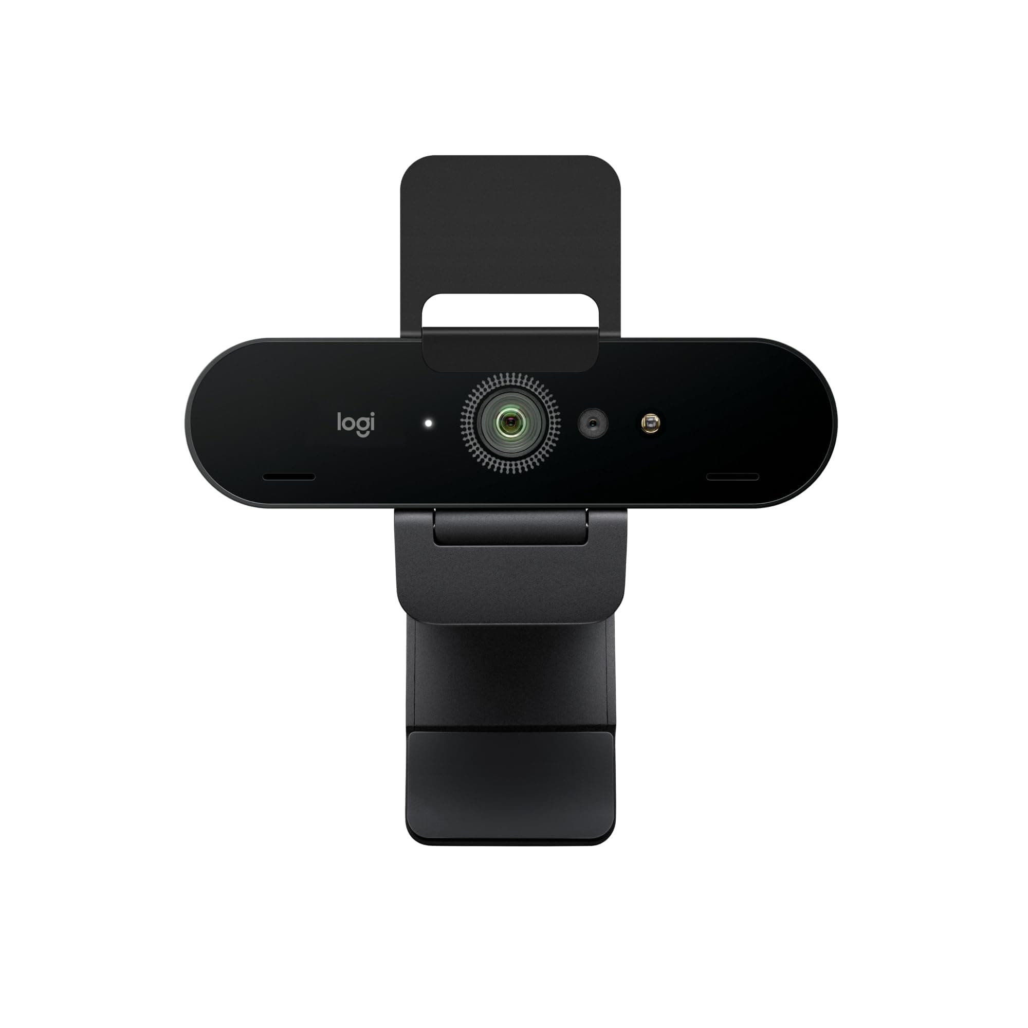 Уеб камера Logitech Brio 4K, с 2 микрофона, 4K/UHD (3840x2160@30fps), 13MP, 5x Digital zoom, защитен капак на обектива, USB-C, черна