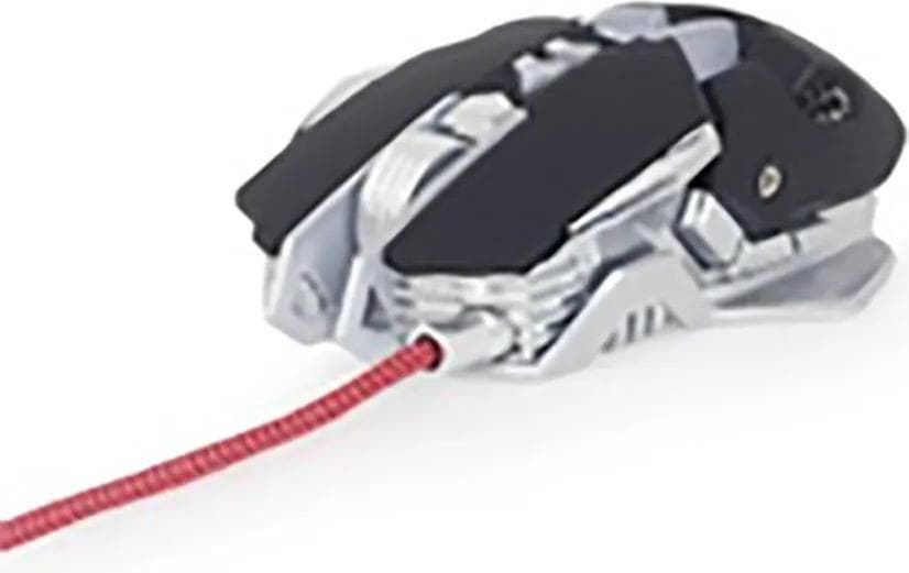 Мишка Gembird MUSG-05, оптична(4000 dpi), 7 бутона, USB, черен/сив, RGB