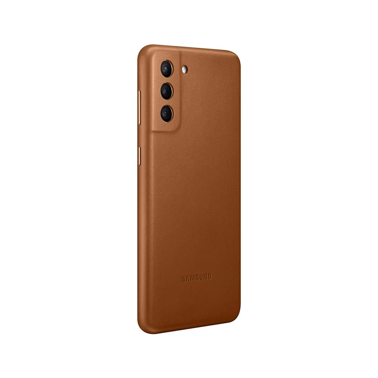 Оригинален кожен кейс (естествена кожа) за Samsung Galaxy S21 Plus - Samsung Leather Cover EF-VG996LA (кафяв)