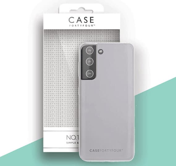 Силиконов (TPU) калъф за Samsung Galaxy S21 Plus - Case FortyFour No.1 Case (прозрачен)