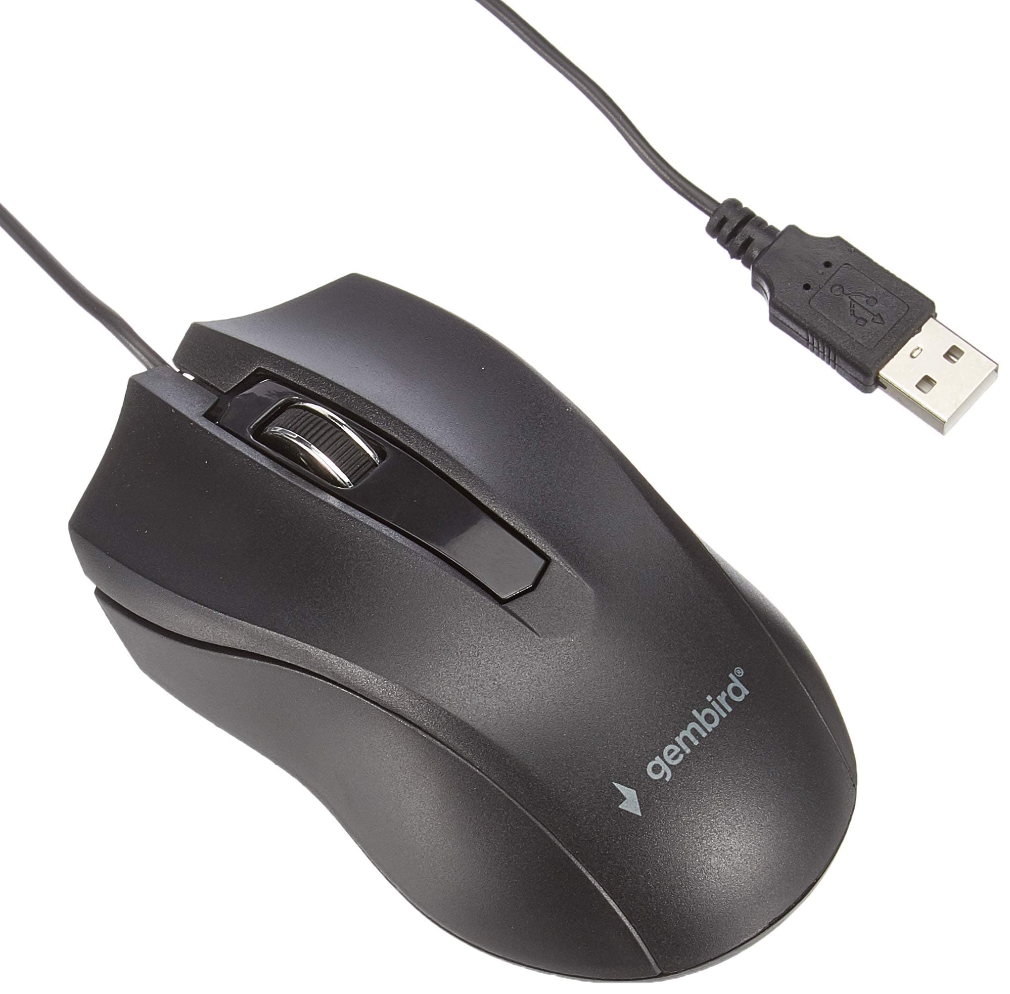 Мишка Gembird MUS-3B-01, оптична (1000 dpi), USB, черна