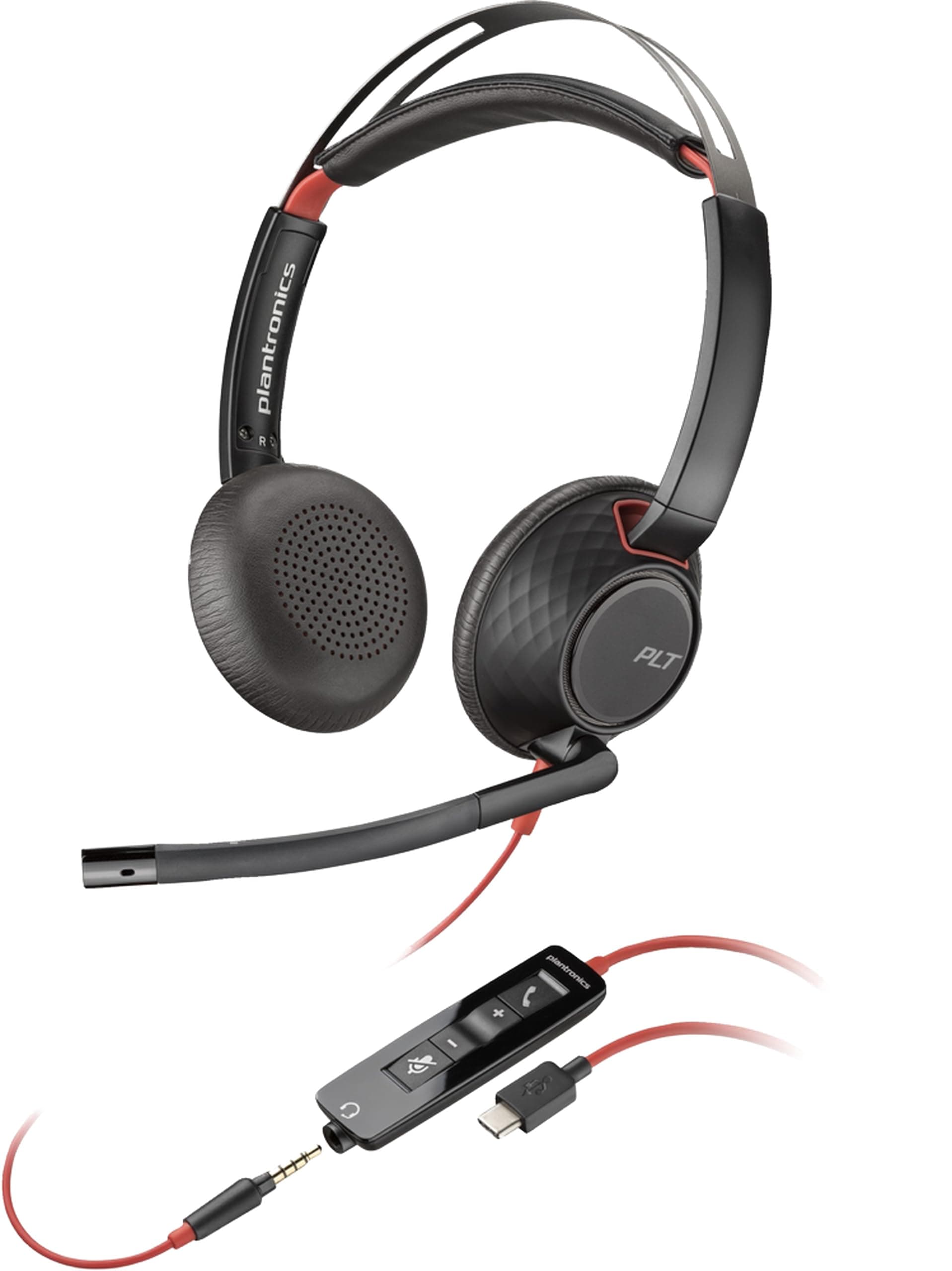 HP Poly Blackwire 5220 Стерео USB-C слушалка +3,5 мм щепсел +USB-C/A адаптер Масово SmartBuy