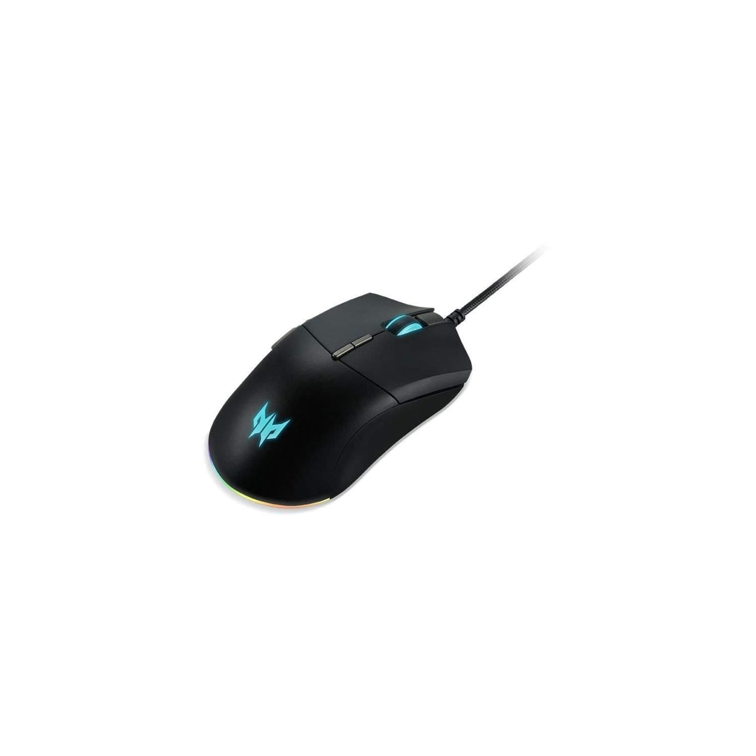 Мишка Acer Predator Cestus 330, оптична (16000 dpi), гейминг, 7 програмируеми бутона, RGB подветка, USB, черна