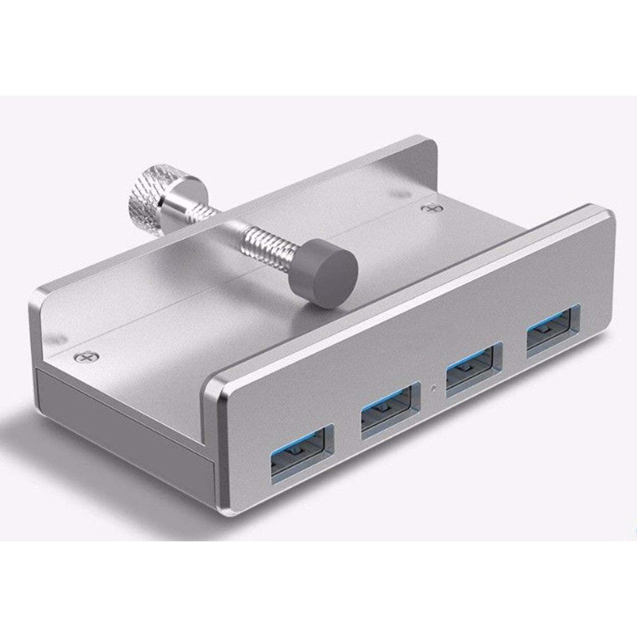 Алуминиев 4-портов USB-A 3.0 хъб за монитори, бюро и други - Orico 4-in-1 Clamp Hub 4xUSB-A 3.0