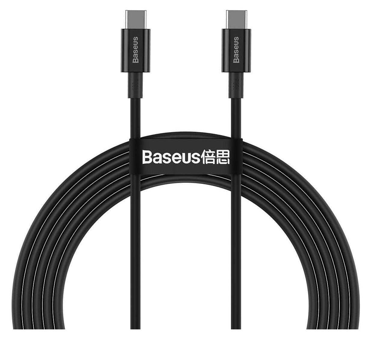 Кабел Baseus Superior PD 2.0 100W (CATYS-C01), от USB C(м) към USB C(м), 2m, черен