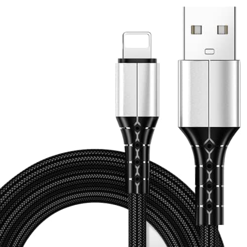 Кабел VCom CU287L, от USB A(м) към Lightning(M), 1m, черен