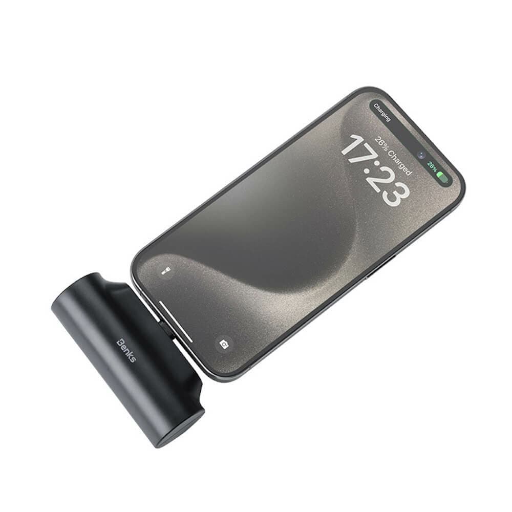 Външна батерия с USB-C конектор - Benks PB15 Mini Powerbank With USB-C Connector 5000mAh 10W (черен)