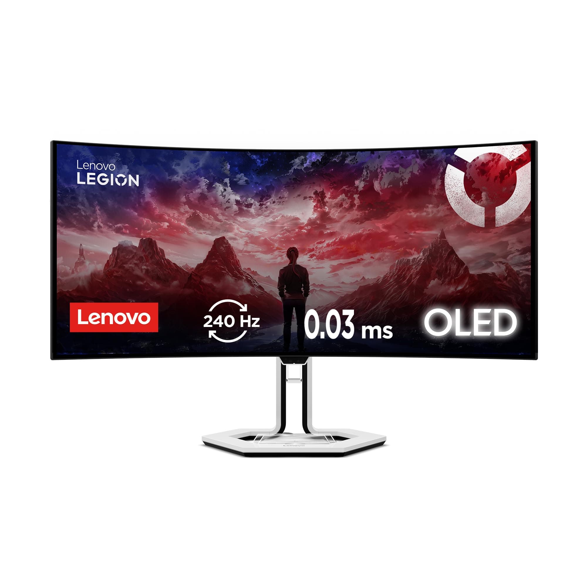 LENOVO Legion Pro 34WD-10 34 инча WQHD 240Hz OLED 450cd 0.03ms 2xHDMI DP USB-C