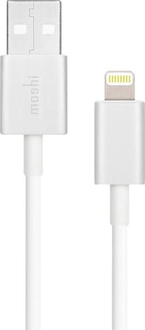 USB кабел за iPhone с Lightning порт (100 см) - Moshi Lightning to USB Cable (бял)