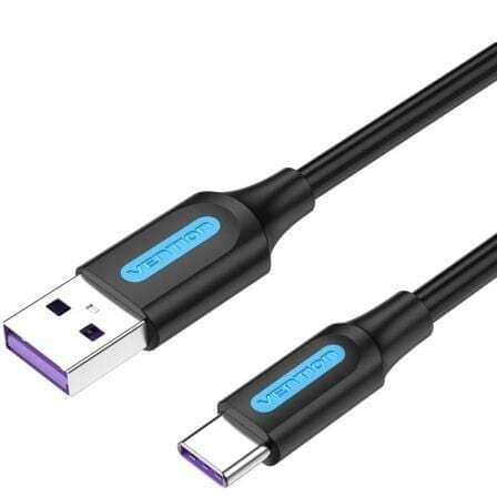 Кабел Vention CORBG, от USB-A (м) към USB-C (м), 1.5m, черен