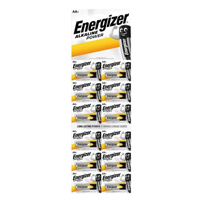 БЛИСТЕР 12 БРОЯ БАТЕРИИ ENR ALKALINE POWER AA BP1X12 SG H EU ENERGIZER