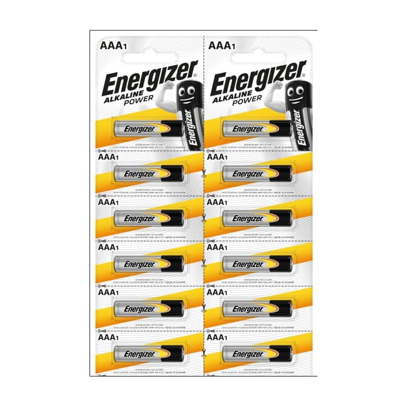 БЛИСТЕР ОТ 12 АЛКАЛНИ БАТЕРИИ ALKALINE POWER AAA BP1X12 SG H EU ENERGIZER