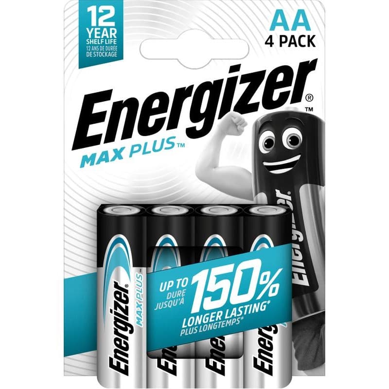 АЛКАЛНИ БАТЕРИИ ENR MAX PLUS AA CHP4 ENERGIZER