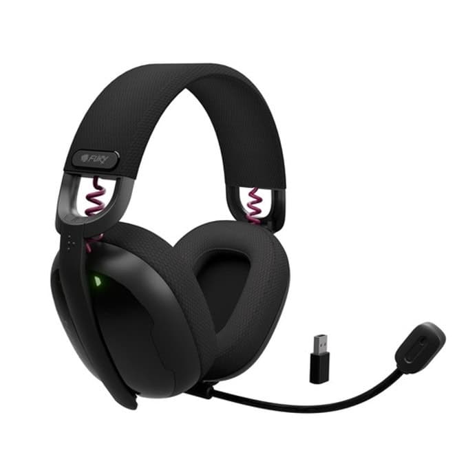 Fury Gaming Headset, Fukiya F6, Wireless With Microphone, Black