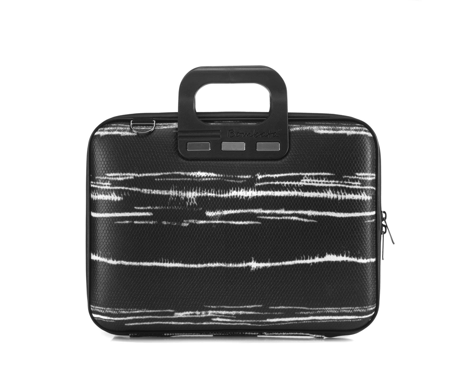 Чанта за лаптоп Bombata Mediobombata Black&White black, до 14" (35.56 cm), черна