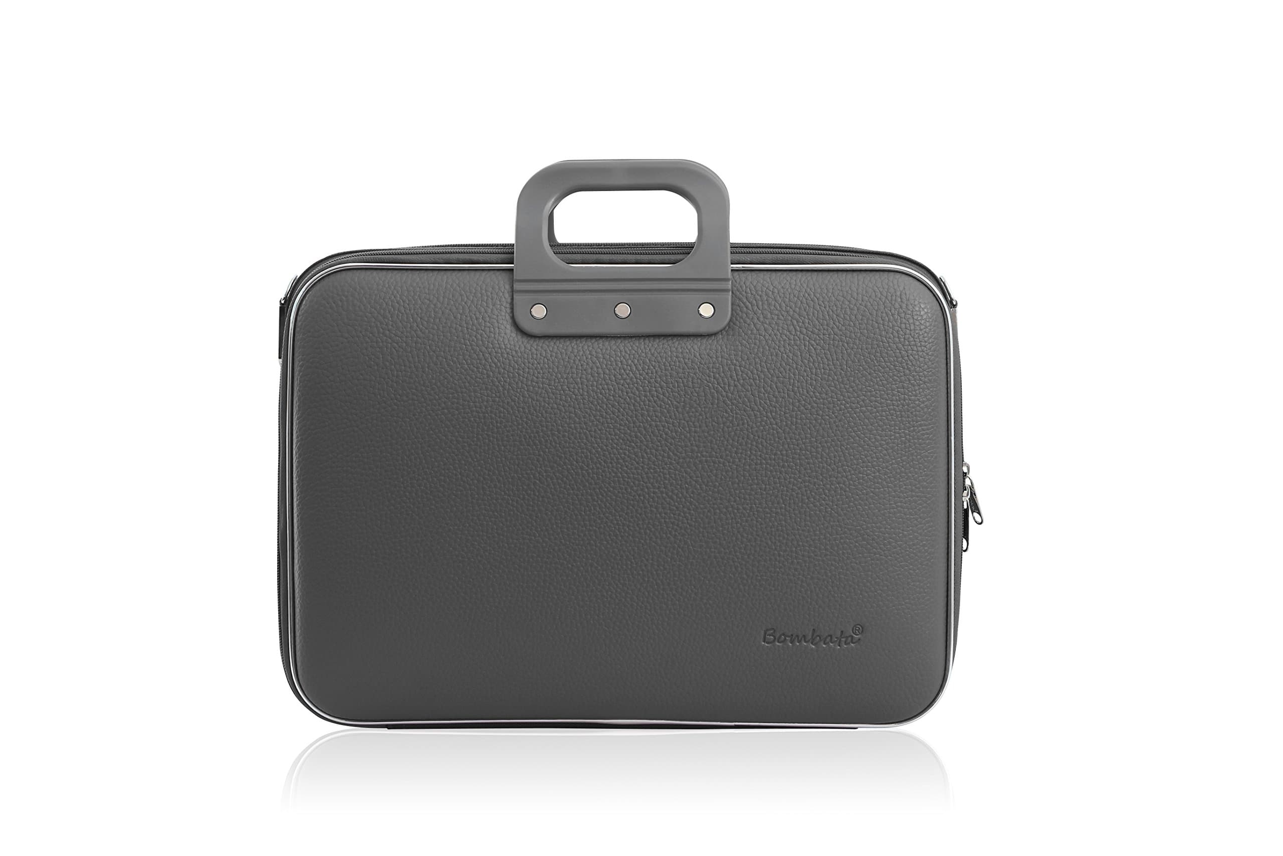 Чанта за лаптоп Bombata Business Classic characoal, до 15.6" (40.64 cm), сива