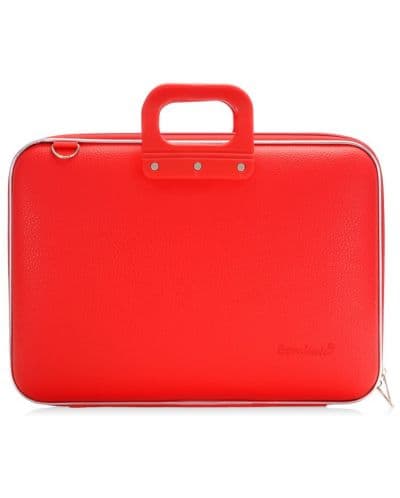 Чанта за лаптоп Bombata Maxibombata Classic Red, до 17" (43.18 cm), с дръжка, червена