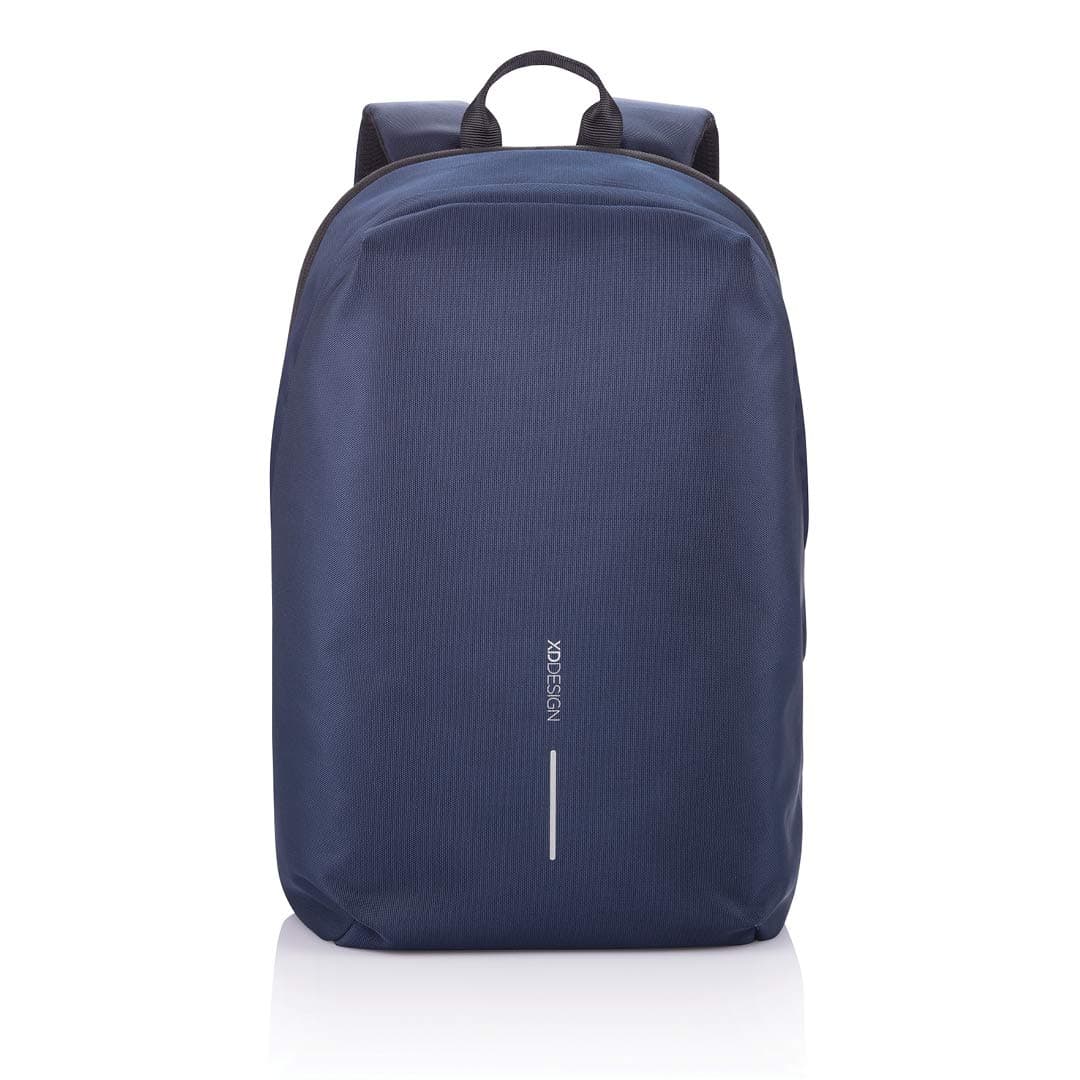 Раница за лаптоп XD Design Bobby Soft (P705.795), до 15.6" (39.62 cm), USB порт за зареждане, скрити ципове, няма достъп отпред, водоотблъскващ материал, синя