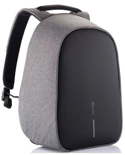 Раница за лаптоп XD Design Bobby Hero XL (P705.712), до 17" (43.18 cm), USB порт за зареждане, скрити джобове, без преден достъп, държач за слънчеви очила, водоотблъскващ материал, сива