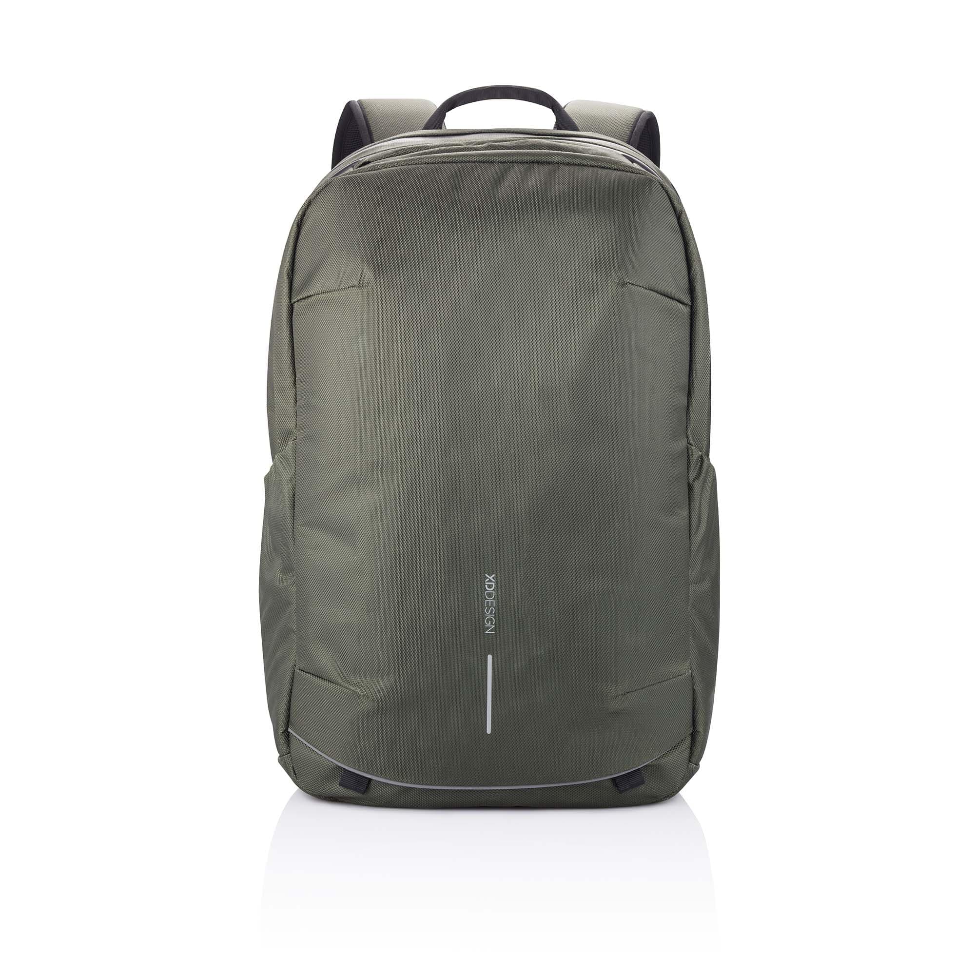 Раница за лаптоп XD Design Bobby Explore, до 17" (43.18 cm), USB порт за зареждане, YKK ципове, зелена