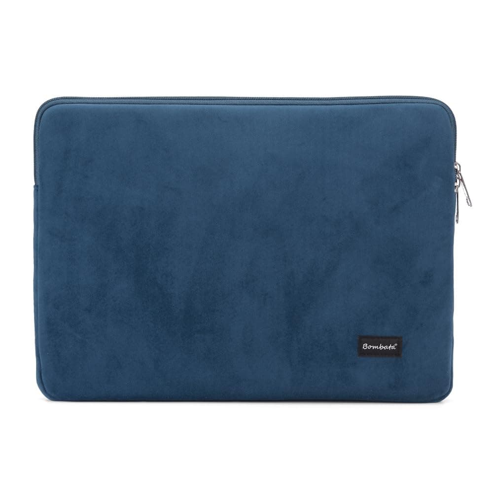 Калъф за лаптоп Bombata Sleeve Velvet, до 16" (40.64 cm), синя