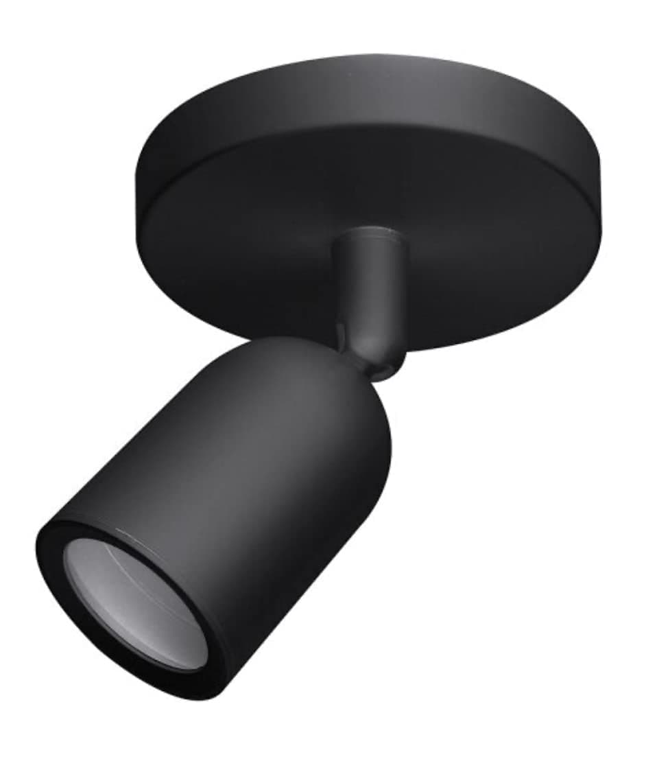 ТЯЛО ЗА GU10 ЧЕРНО ПЛАСТМАСА IP20 MAX-10W