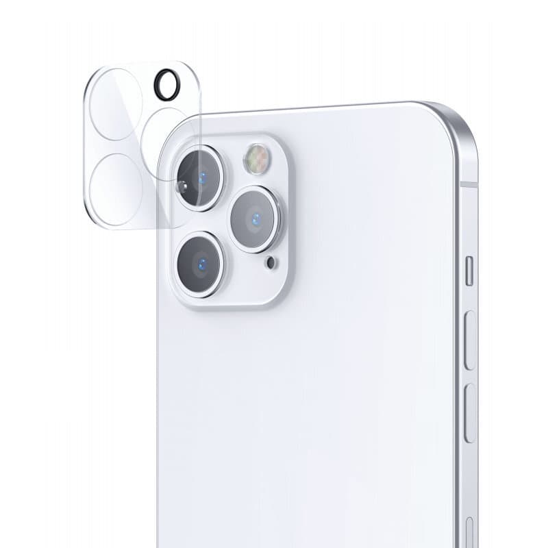 Предпазно стъклено защитно покритие за камерата на iPhone 12 - Joyroom Mirror Lens Camera Tempered Glass Protector (прозрачен)