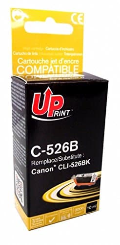Мастилница UPRINT CLI526 CANON, С чип, Черен
