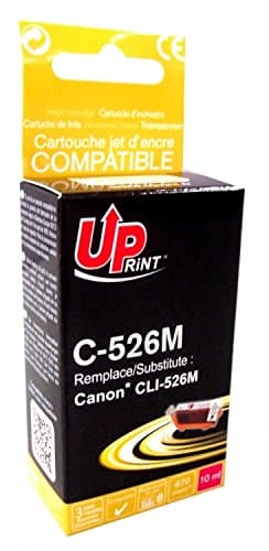 Мастилница UPRINT CLI526 CANON, С чип, Magenta