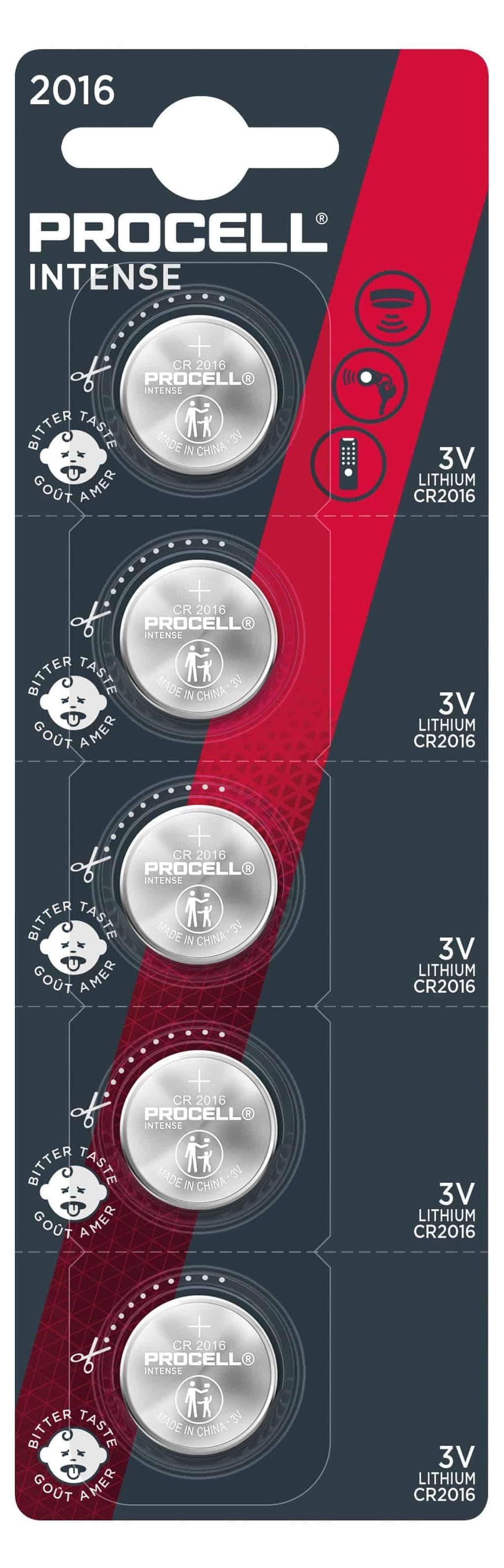 Бутонна батерия DURACELL PROCELL CR2025, 3V, 5 бр. в блистер, Литиева, /цена за 1 батерия/