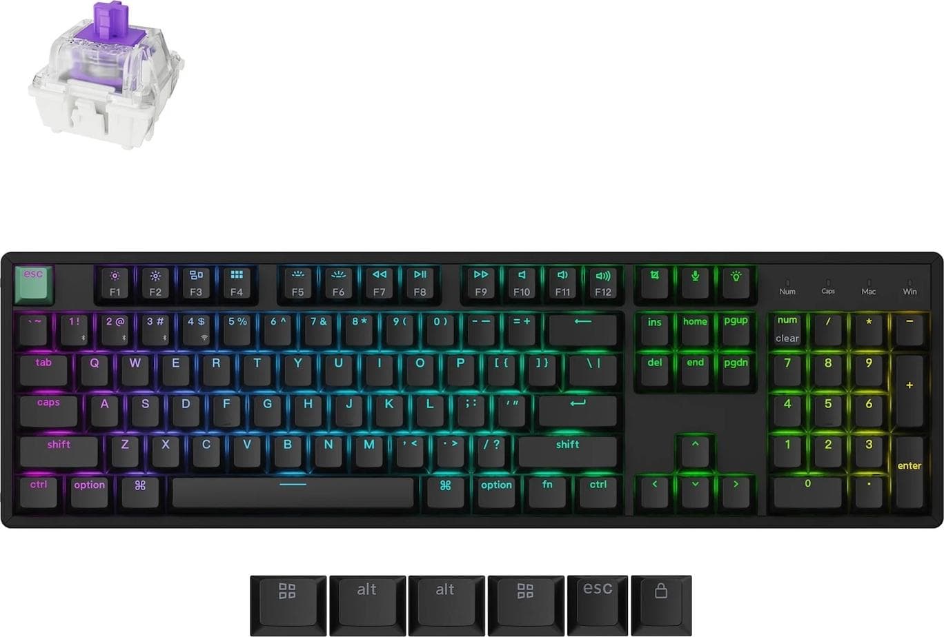 Геймърска безжична Механична клавиатура Keychron K10 HE Magnetic Switch - Standard Edition