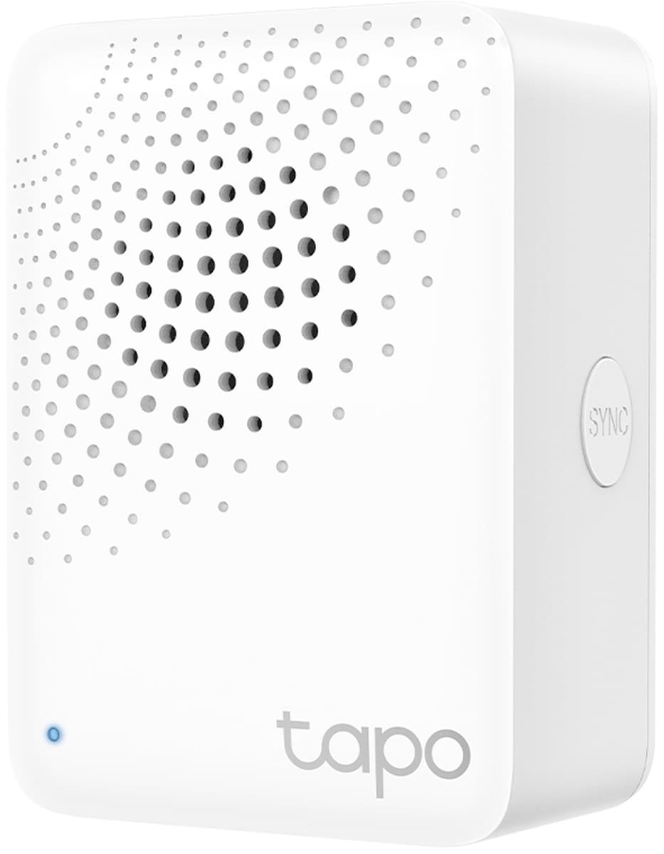 TP LINK интелигентен хъб със звънец H100, аларма, координира се с интелиг. сензори Tapo, свързва до 64 интелиг. у-ва, звънец, Wi-Fi