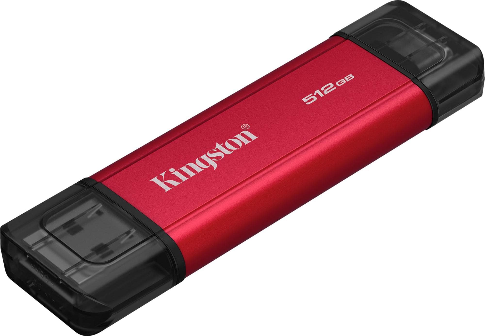 Флаш памет Kingston Dual USB-A/C Portable SSD 512GB - Black/Red