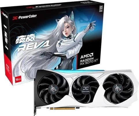 Видео карта PowerColor Radeon RX 9070 XT HELLHOUND OC REVA EDITION 16GB GDDR6