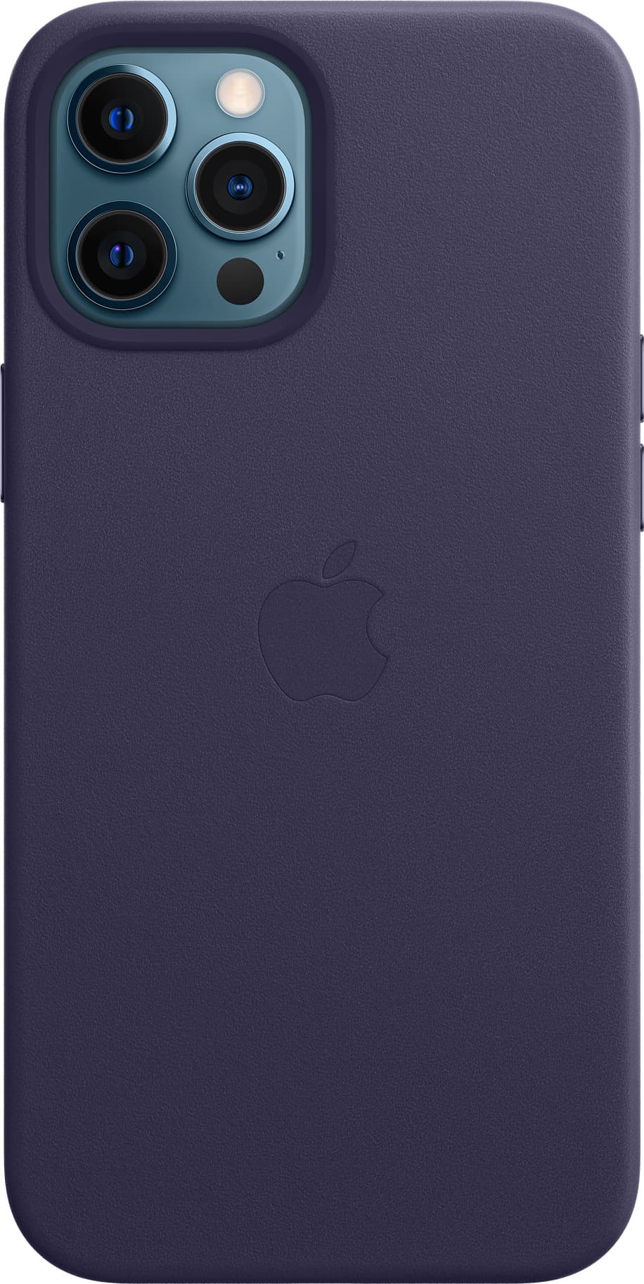 Оригинален кожен кейс (естествена кожа) за iPhone 12 Pro Max - Apple iPhone Leather Case with MagSafe (лилав)