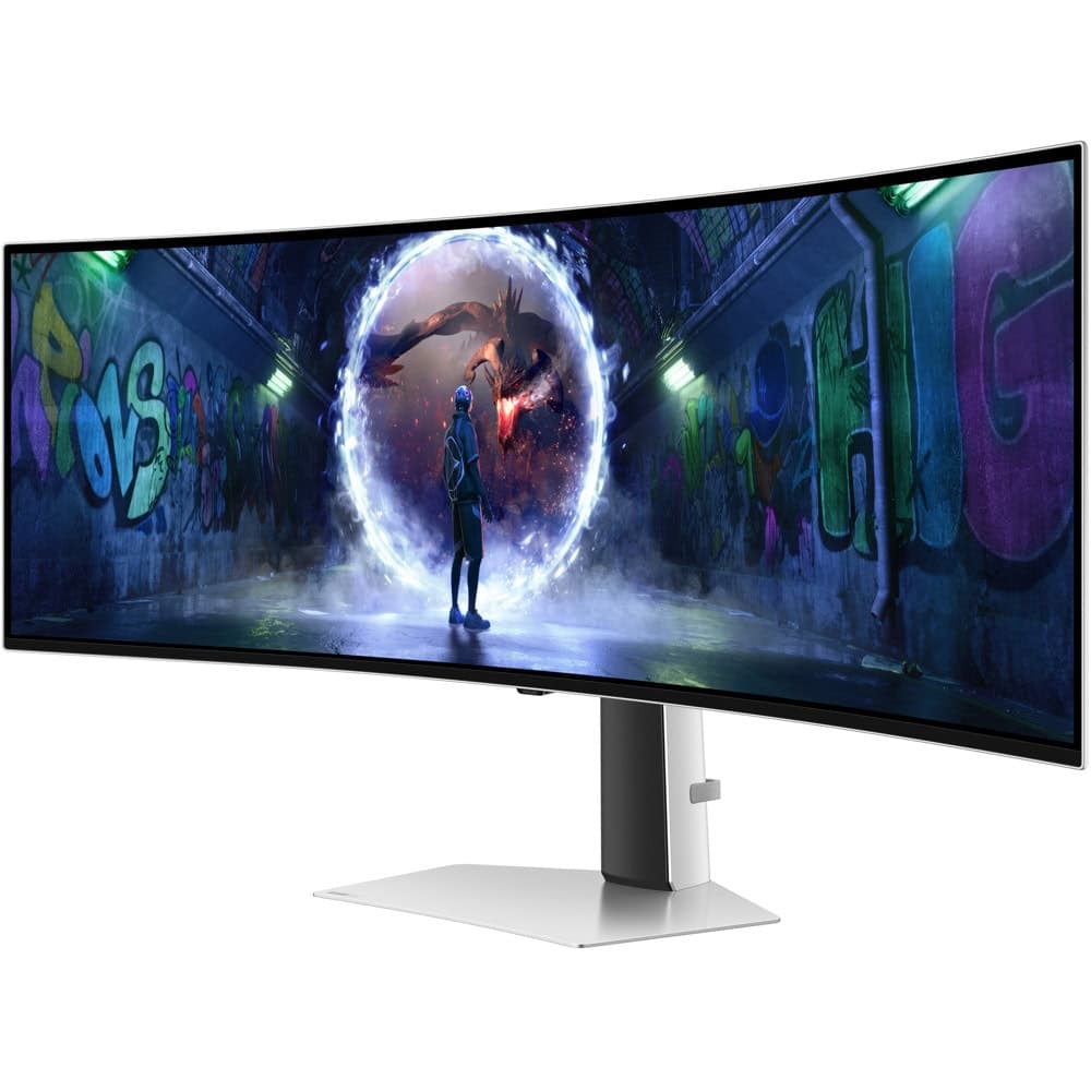 Samsung LS49CG934, 49" Odyssey G9 GAMING, Curved OLED, 1800R, 240Hz, Smart. 32:9, 5120 x 1440, 250 cd/m2, Display Port, HDMI,Micro HDMI, USB Hub, Silver