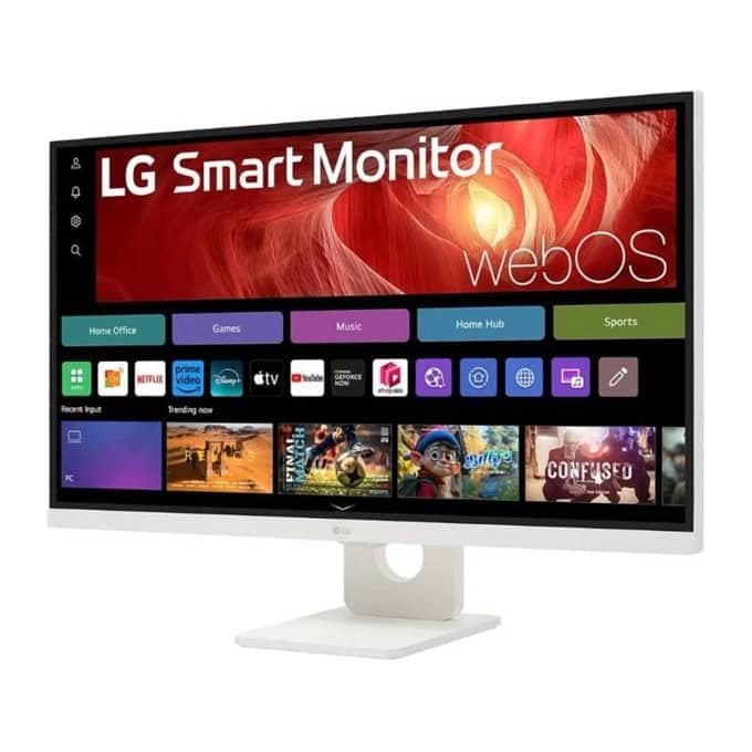 LG 27U731SA-W, 27" IPS Smart webOS23, 5ms, 1000:1, 350cd/m, FHD 3840 x 2160, ThinQ, DCI-P3 90%, HDR 10, HDMI, USB Type-C, Bluetooth, Speacers 5W x 2, Tilt, White